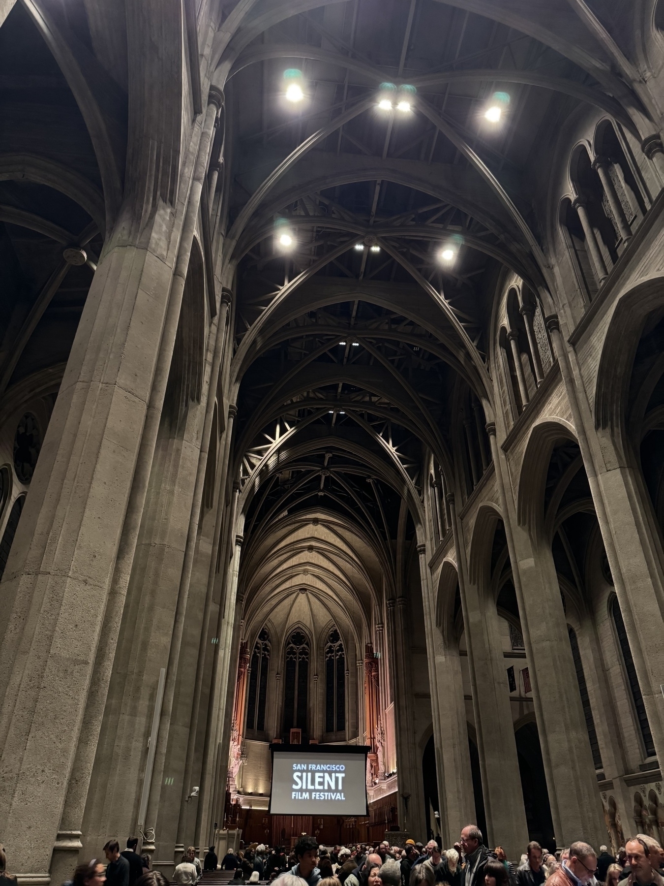 Grace Cathedral soars in a gothic, granite way.