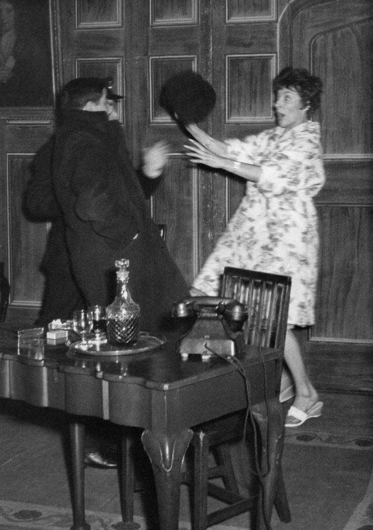 Ann Tinworth acting in an amateur dramatic production in the 1960s. 