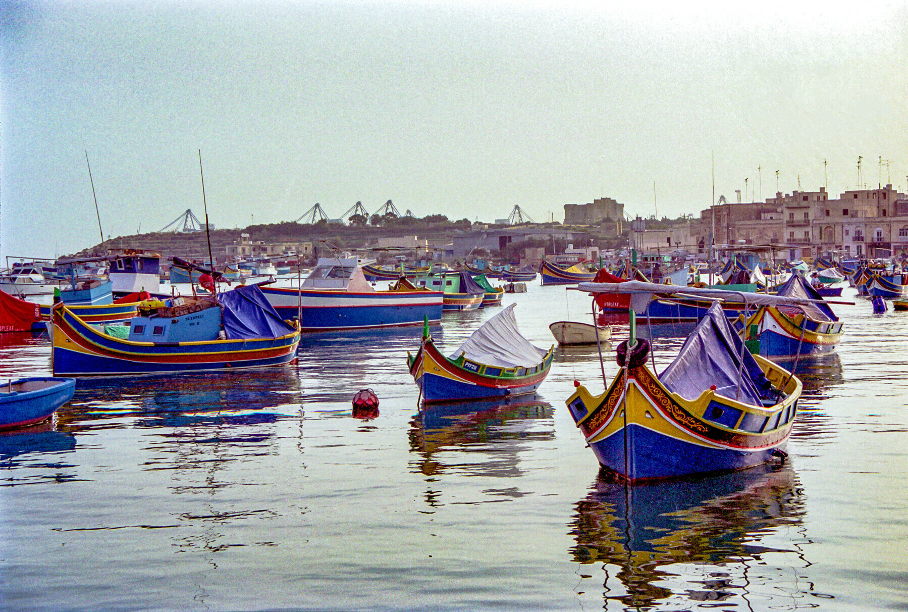 Colourful Maltese boats from autumn 2000. 