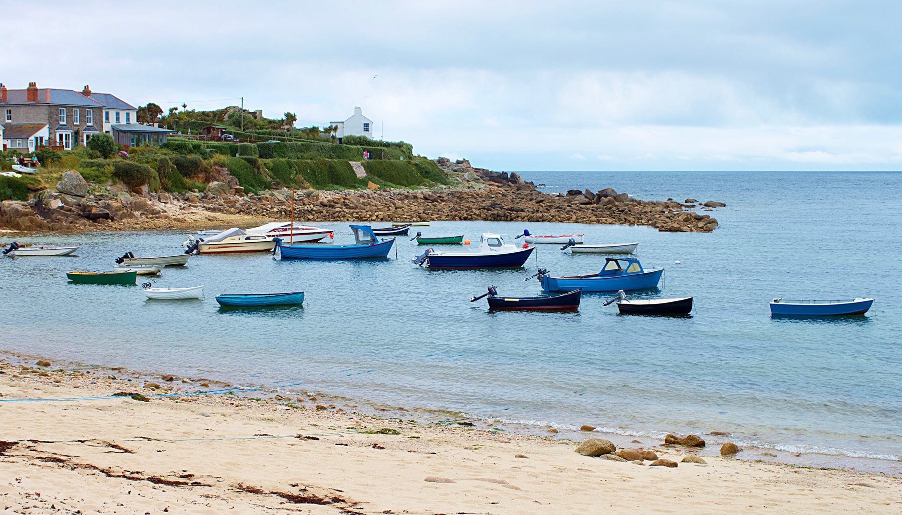 A bay on one of the Isles of Scilly. 