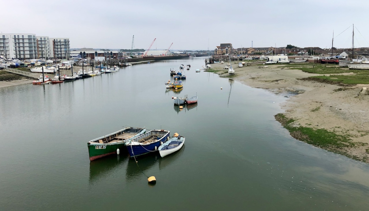 Fishing boats moored in the Adur