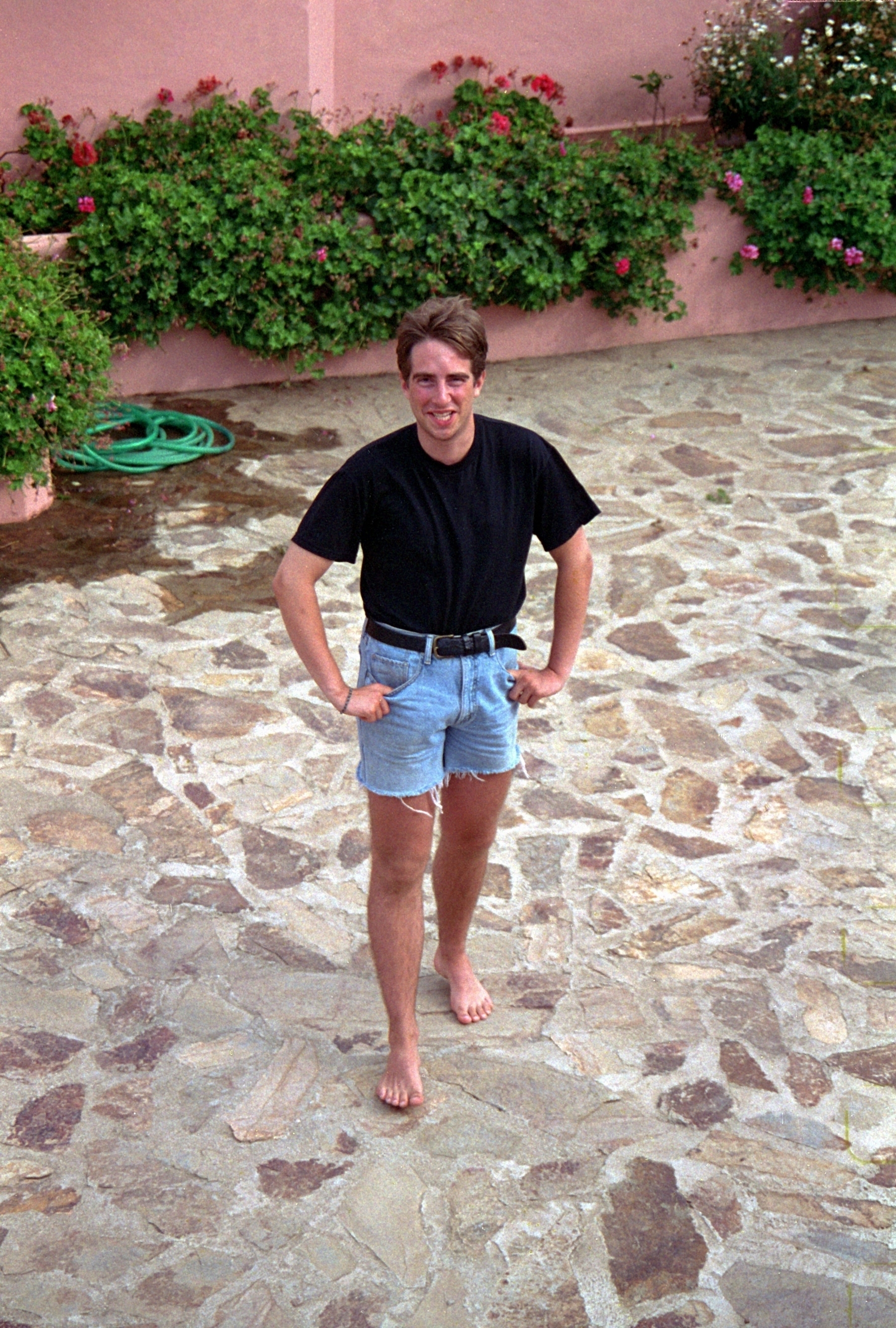 Adam Tinworth in Sardinia in the early 90s