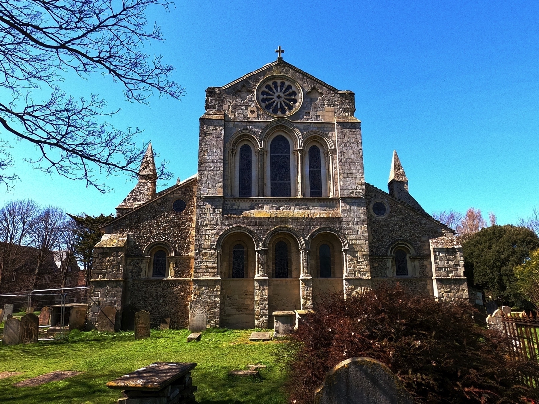 St Mary de Haura’s east elevation in Shoreham-by-Sea