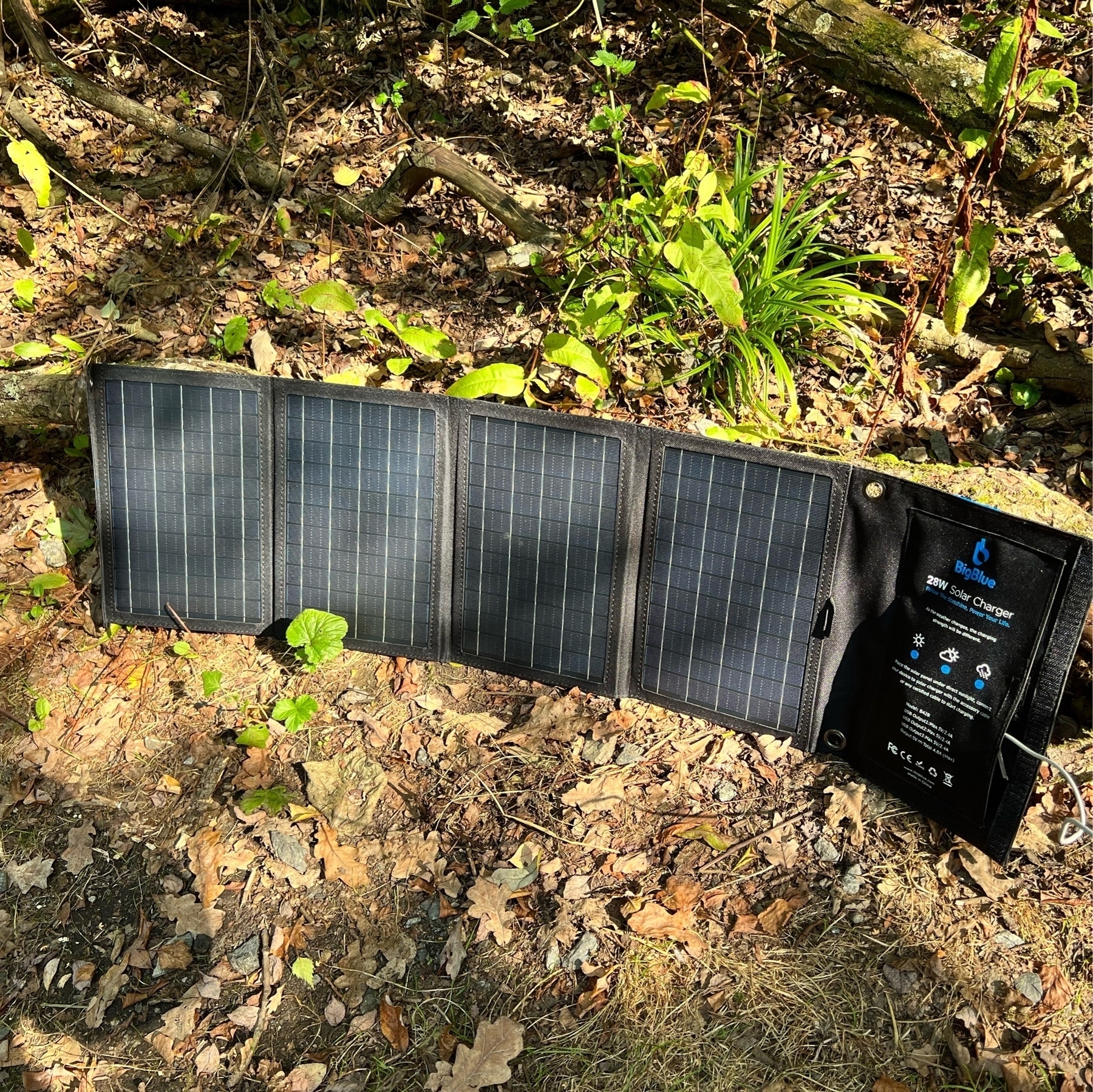 charging an iphone from solar panels. 