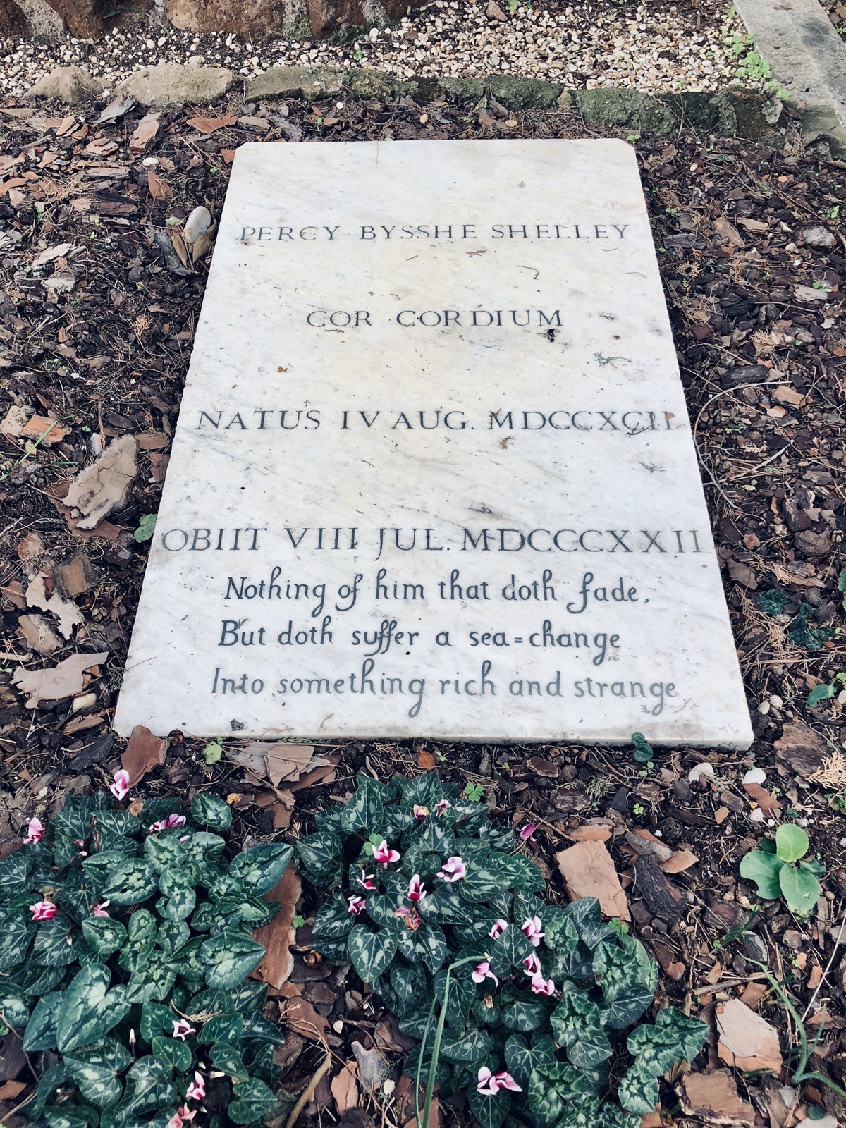 Shelley's grave in Rome