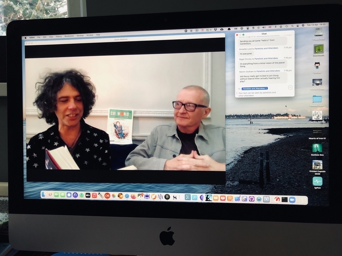 Zoom meeting screen with Kavus and Steve