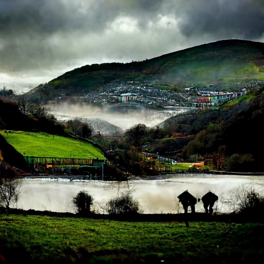 Cynon valley in Wales