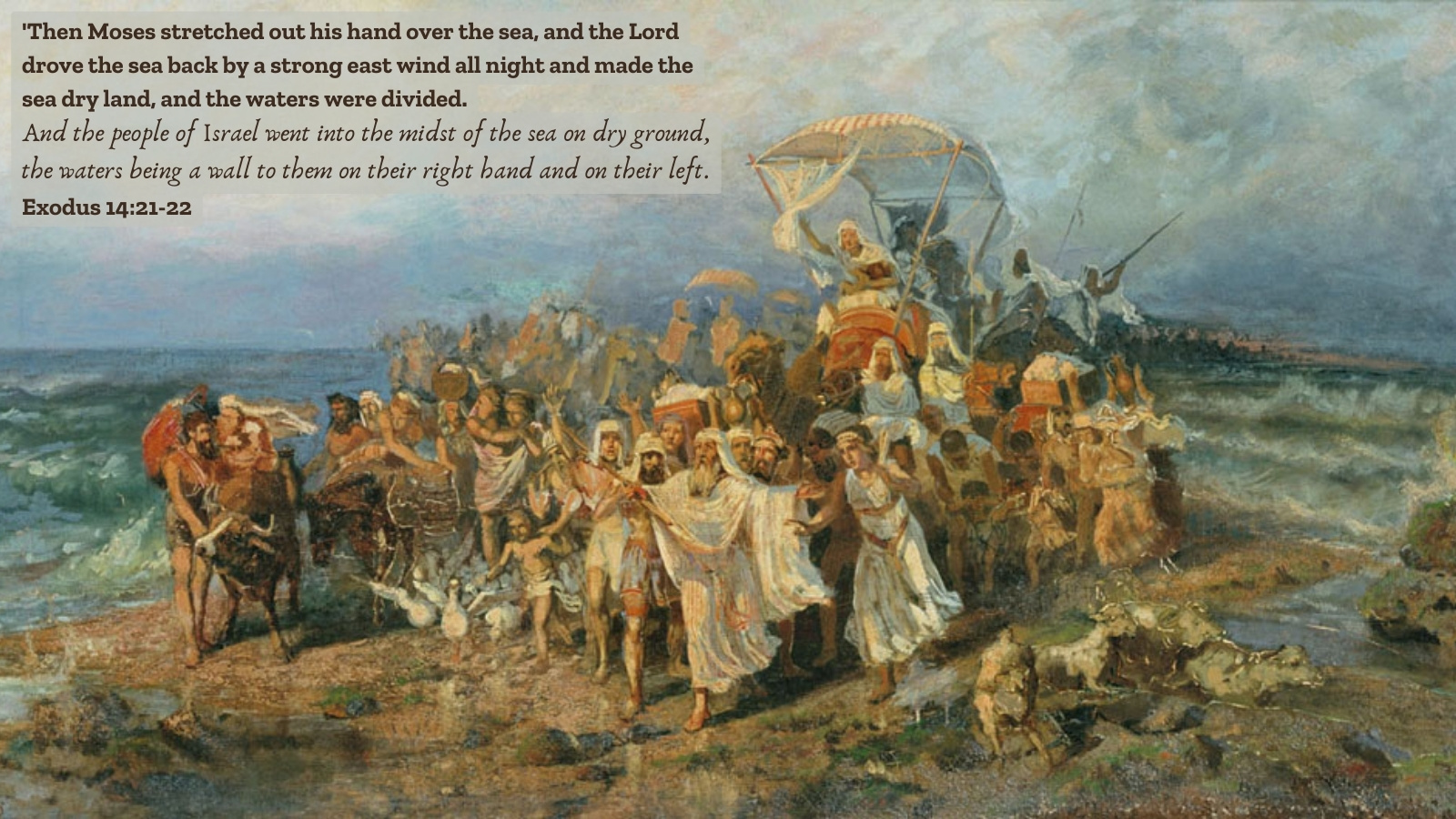 Exodus 14 21 22