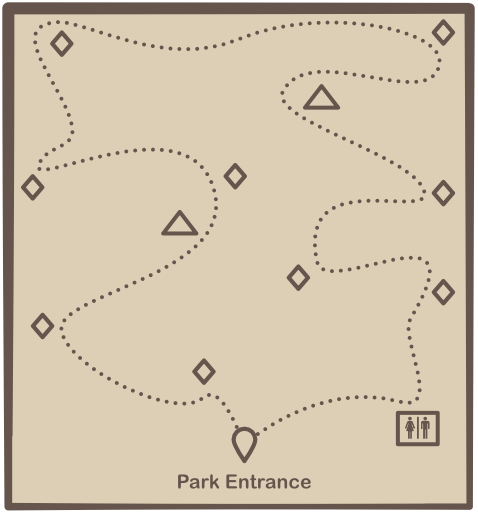 Screenshot of basic illustrated map