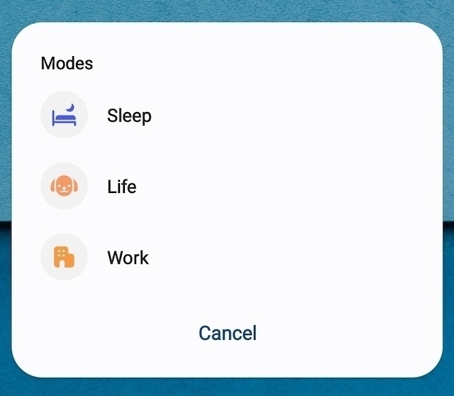 Modes and Routines feature on Galaxy S24 Ultra