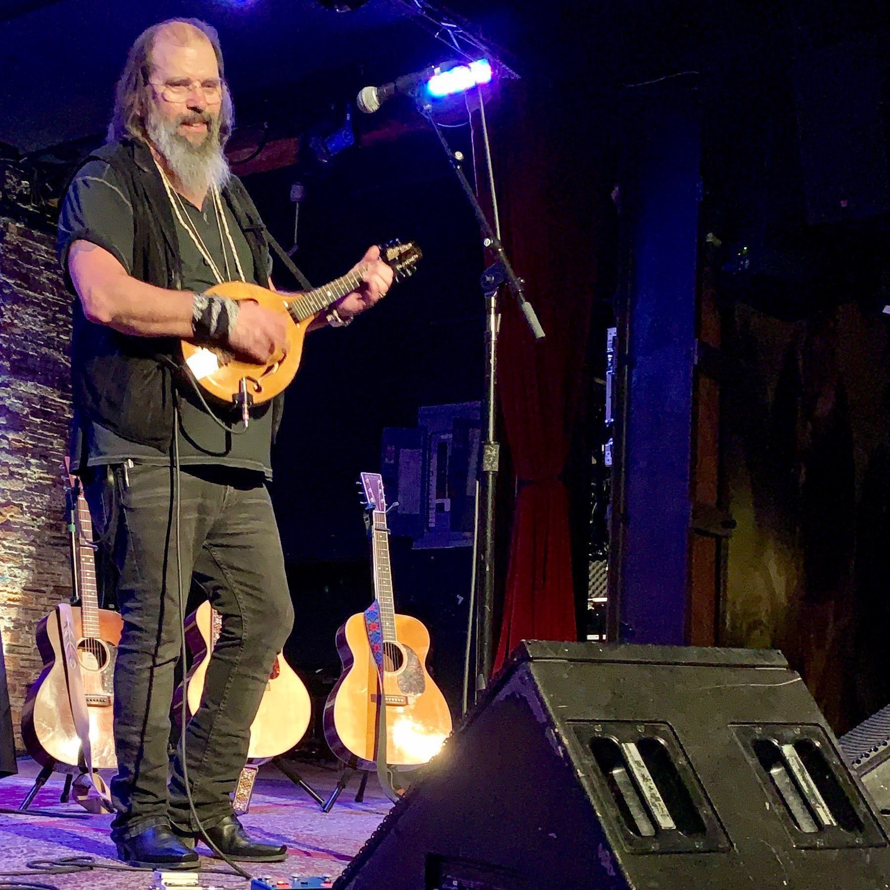 Steve Earle on stage at City Winery, 2019