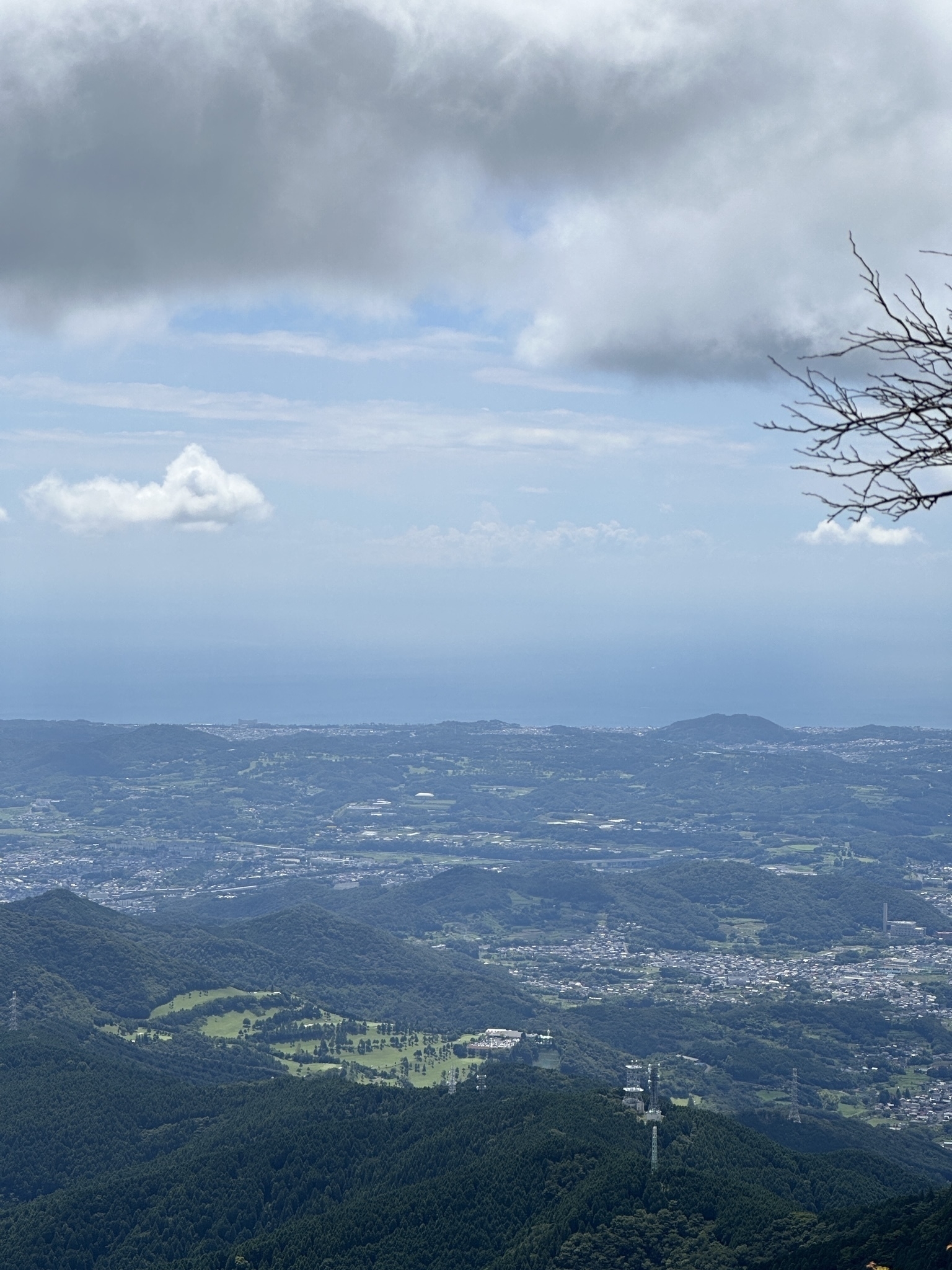 View from atop Mt Oyama in Tanzawa