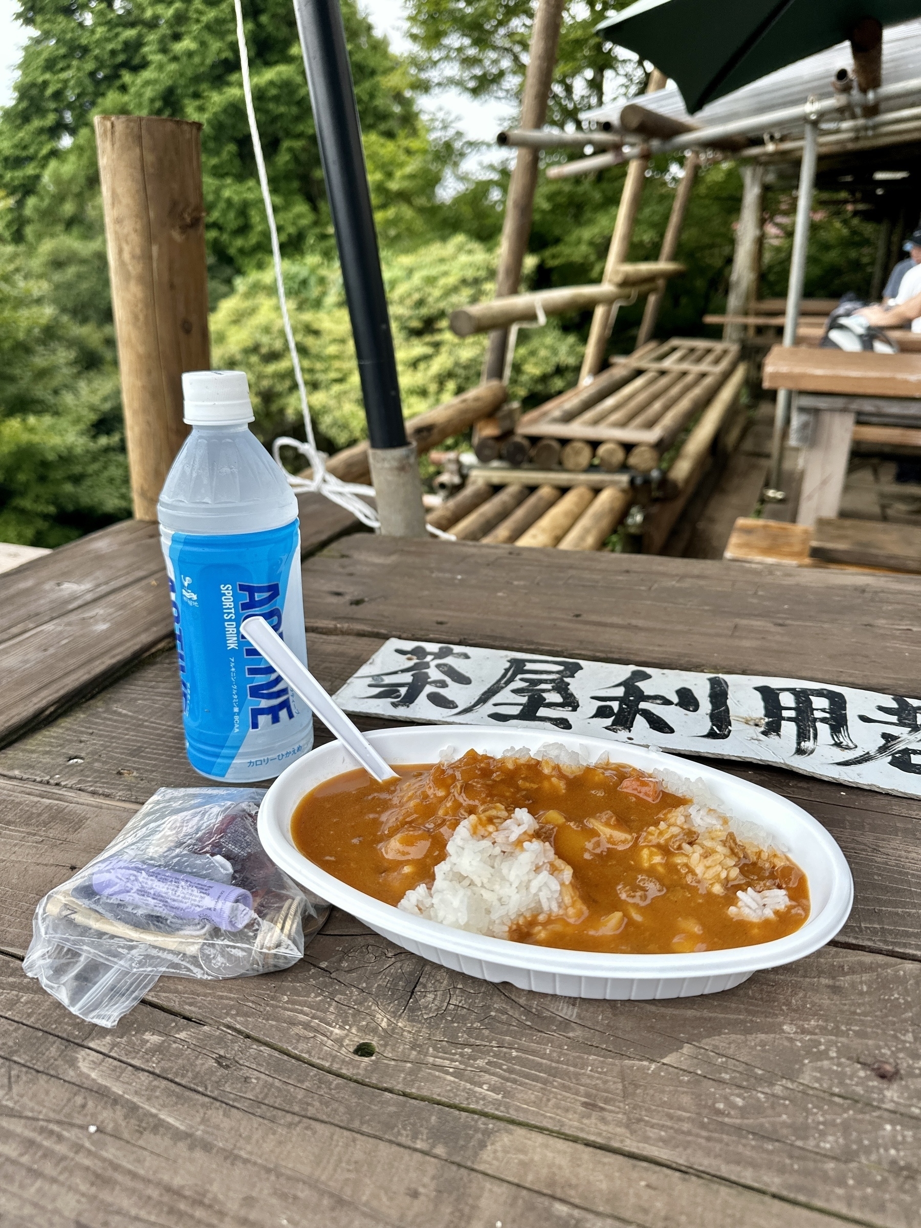 Curry rice from the Chaya at the top of Mt. Oyama