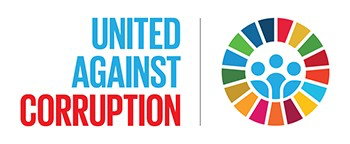 UN anti corruption logo which seems to incorporate the SDG one. 