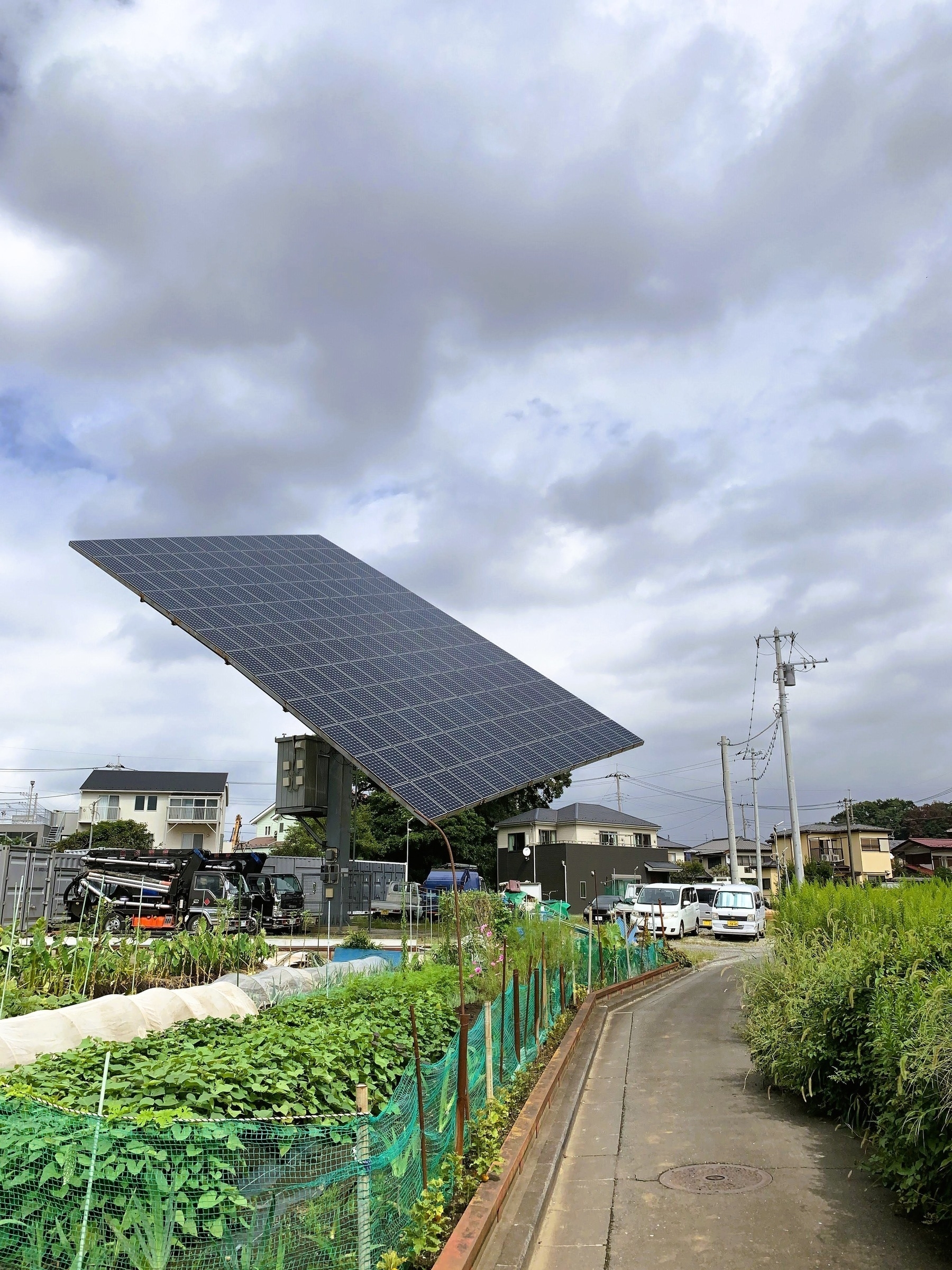 Photo of a solar array in Fukaya Yokohama