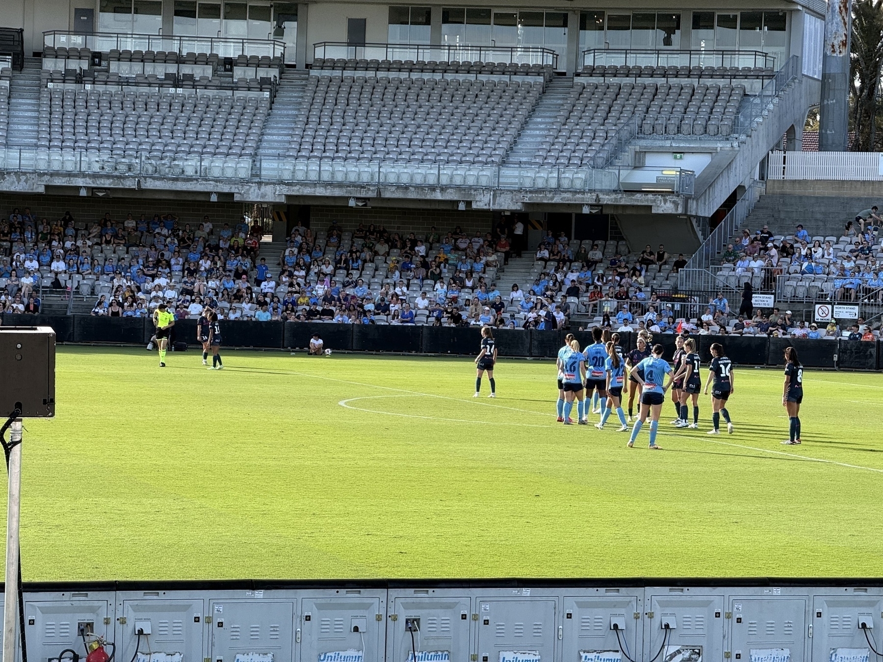 The view watching the Sydney FC vs Melbourne City women’s A-League match. 