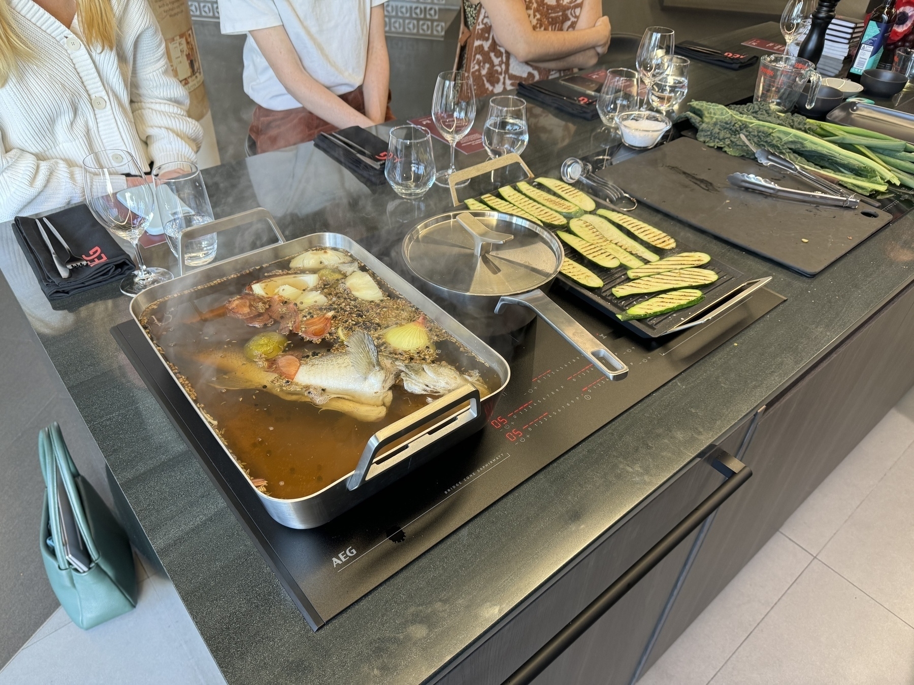 Good food being cooked on the new ARG cooktop. 