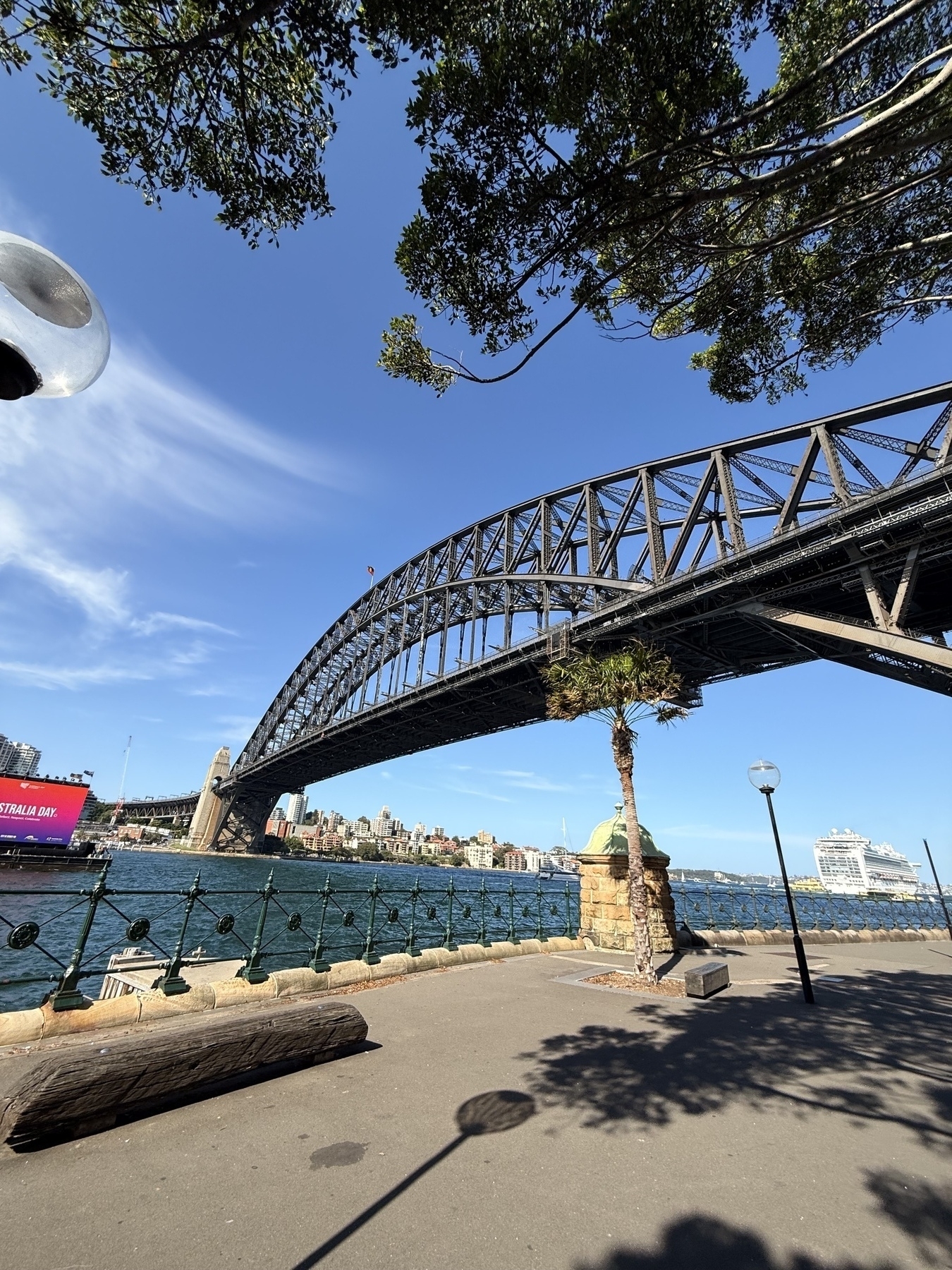 The Sydney Harbour Bridge from Dawes Point