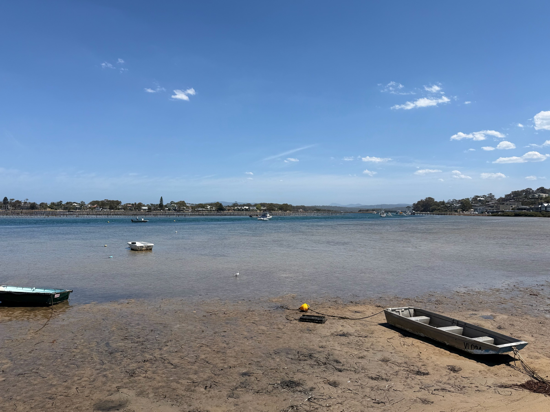 Walking along beach street in Merimbula