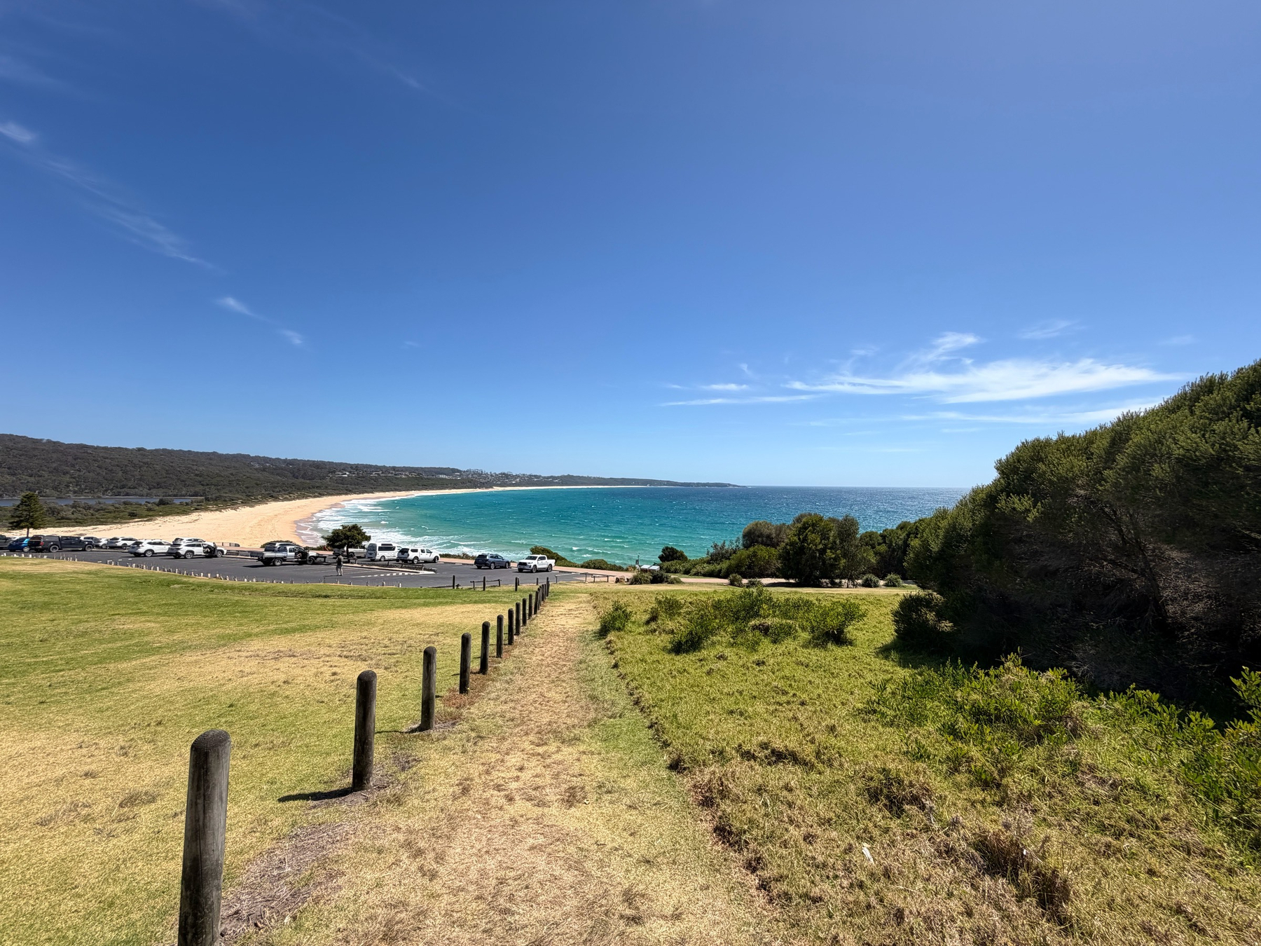 Beautiful view of the beach at Merimbula