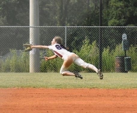 Hailey's diving catch. 