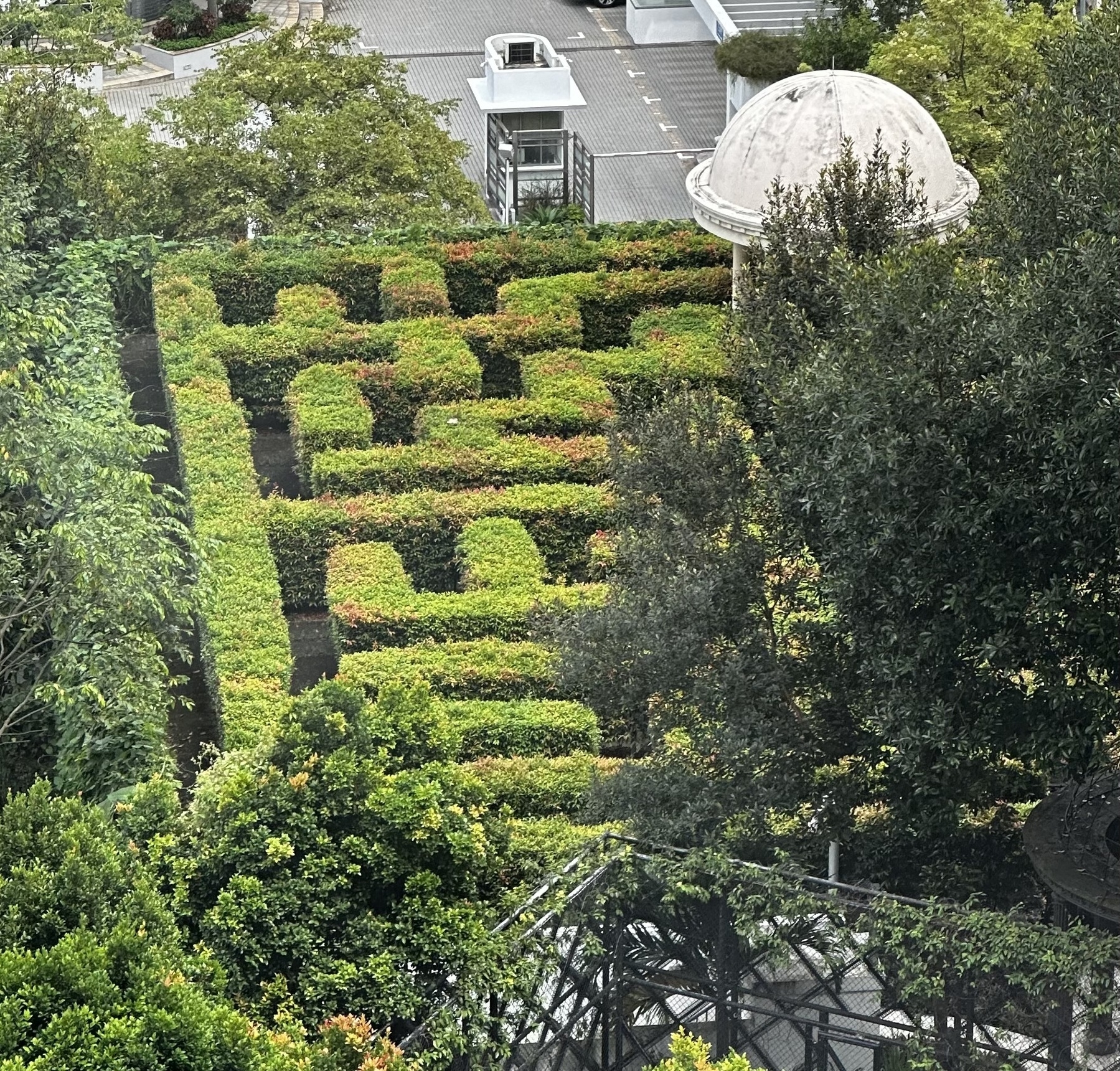 A hedge maze in Singapore.