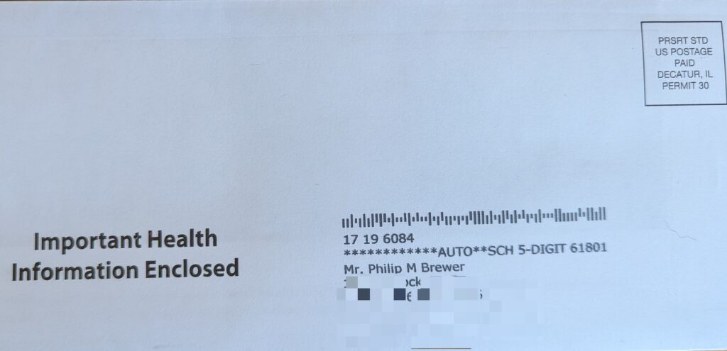 Envelope with 
