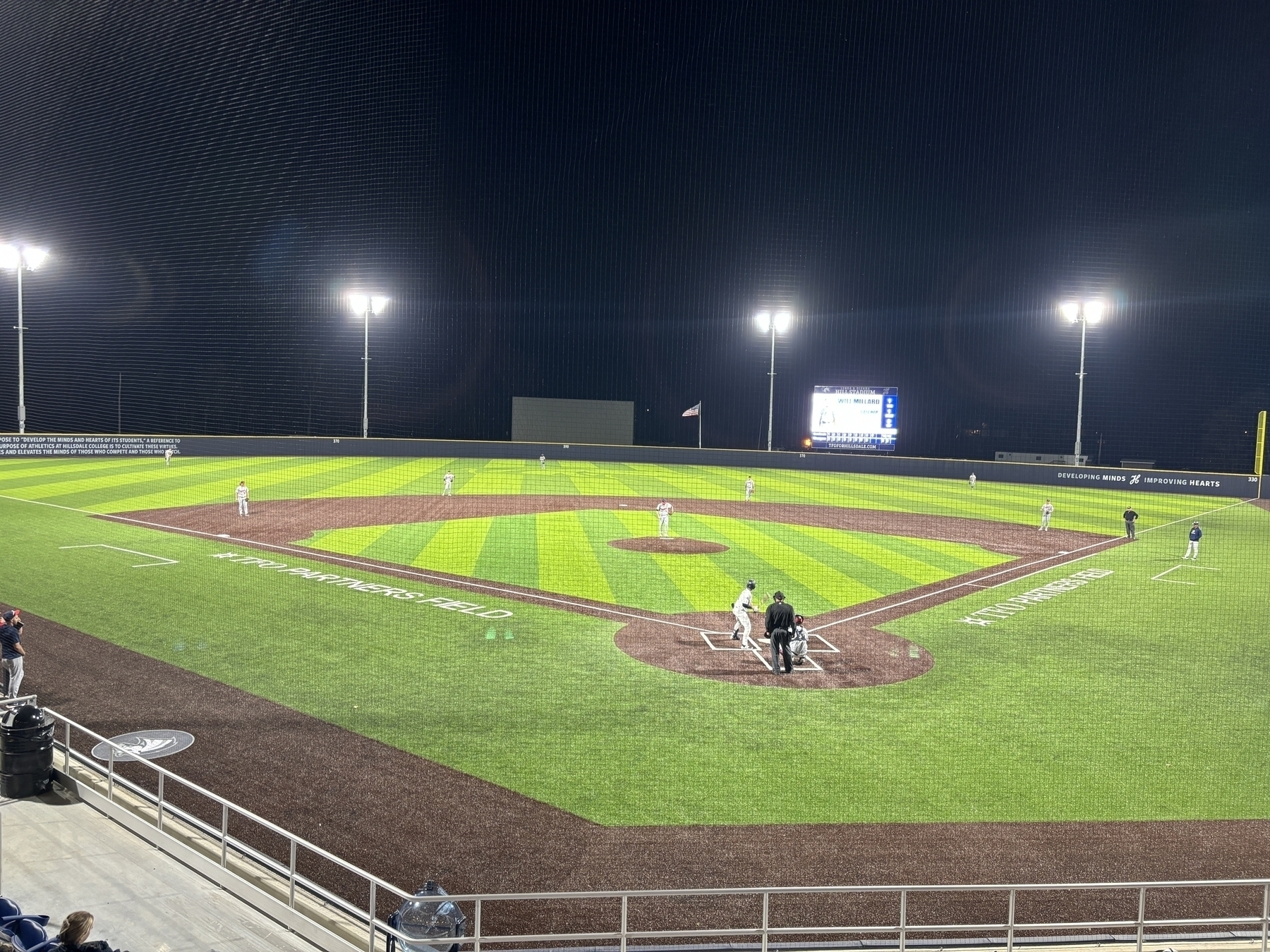 The baseball stadium at Hillsdale College