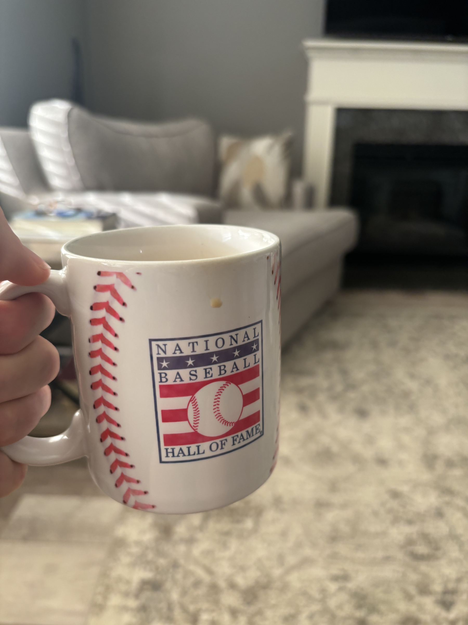 a baseball hall of fame mug