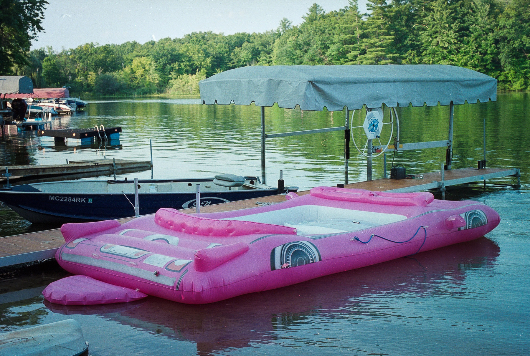 Inflatable Barbie raft