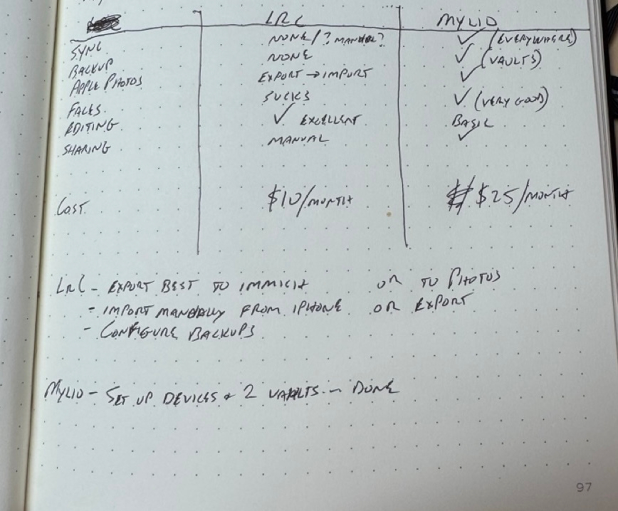 Mylio vs Lightroom Classic