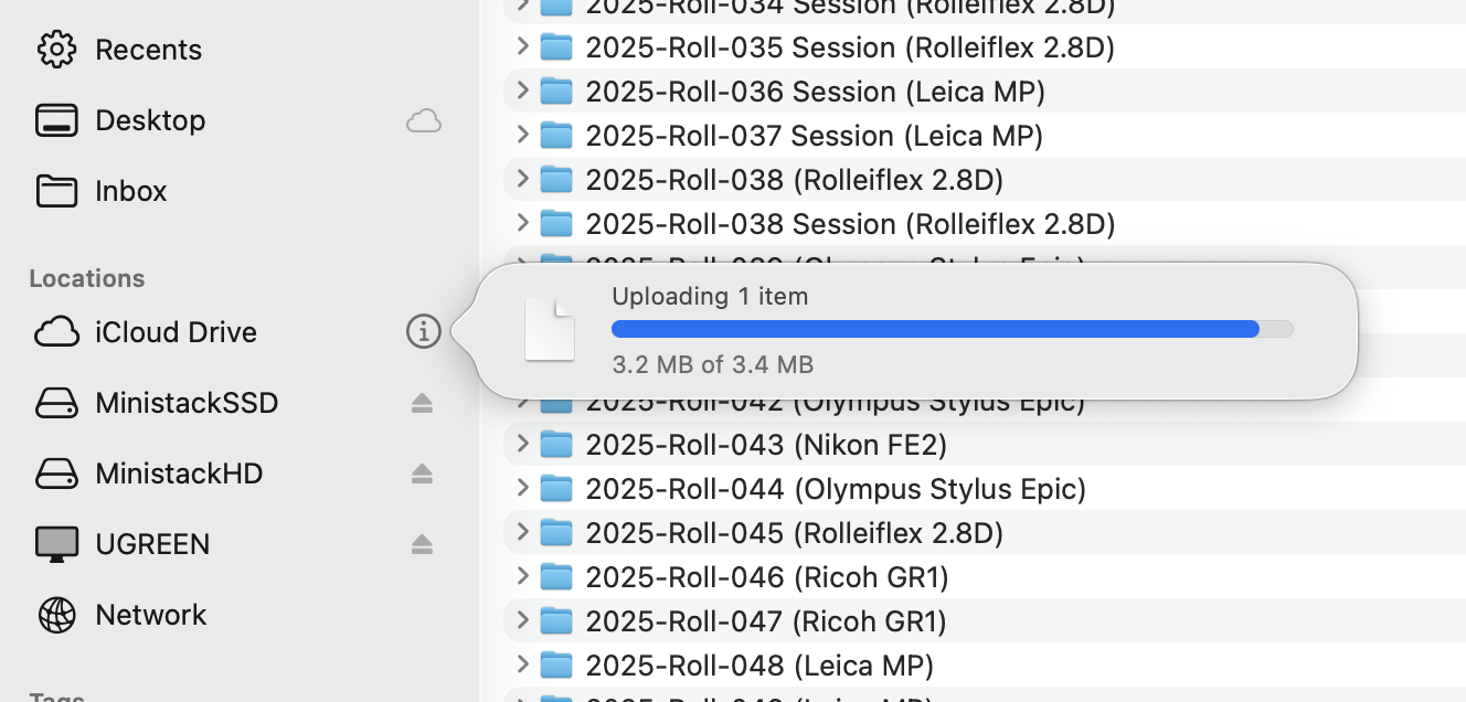 iCloud Sync progress bar that simply will not advance.