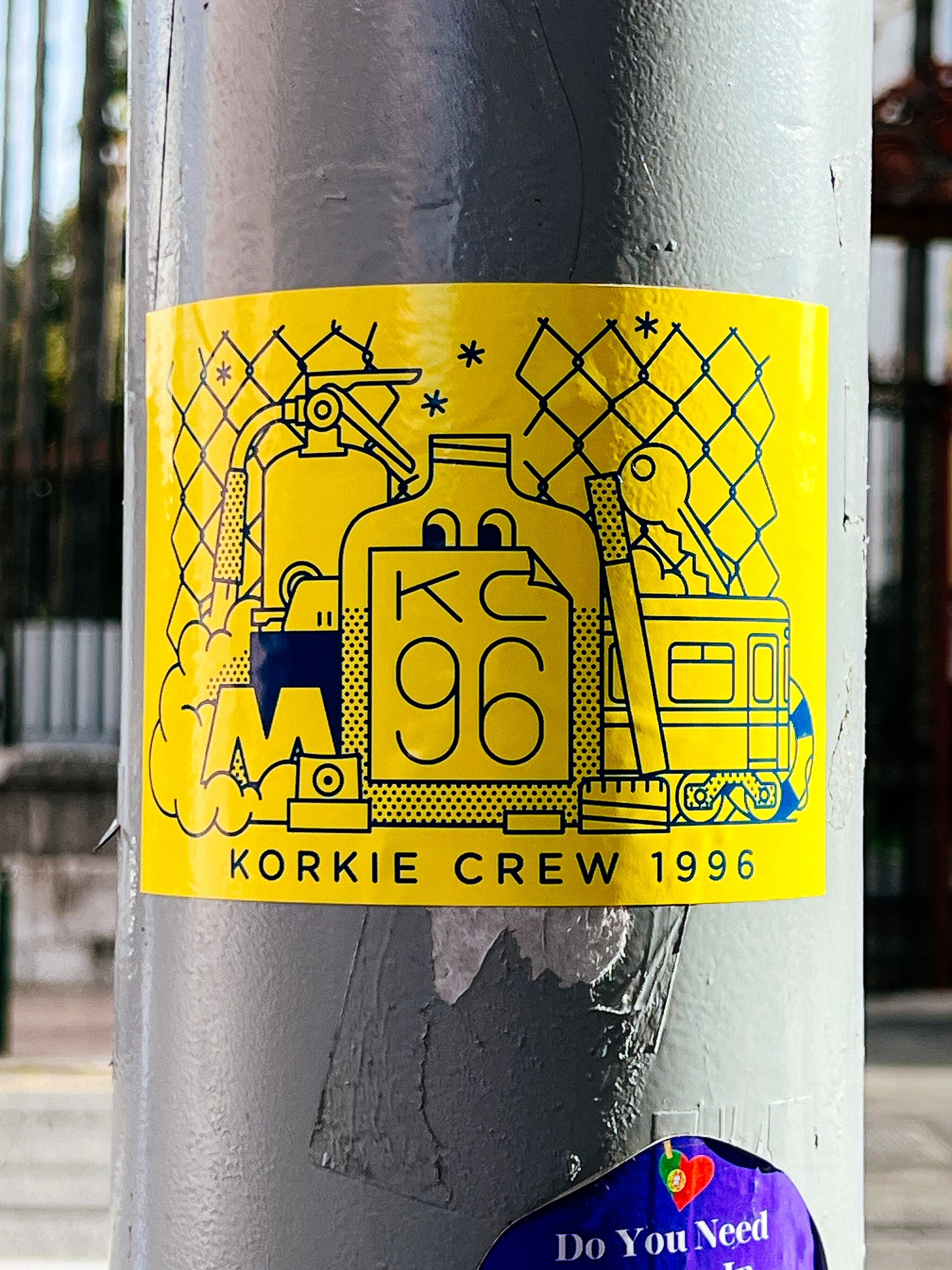 Sticker for Korkie Crew 1996. 