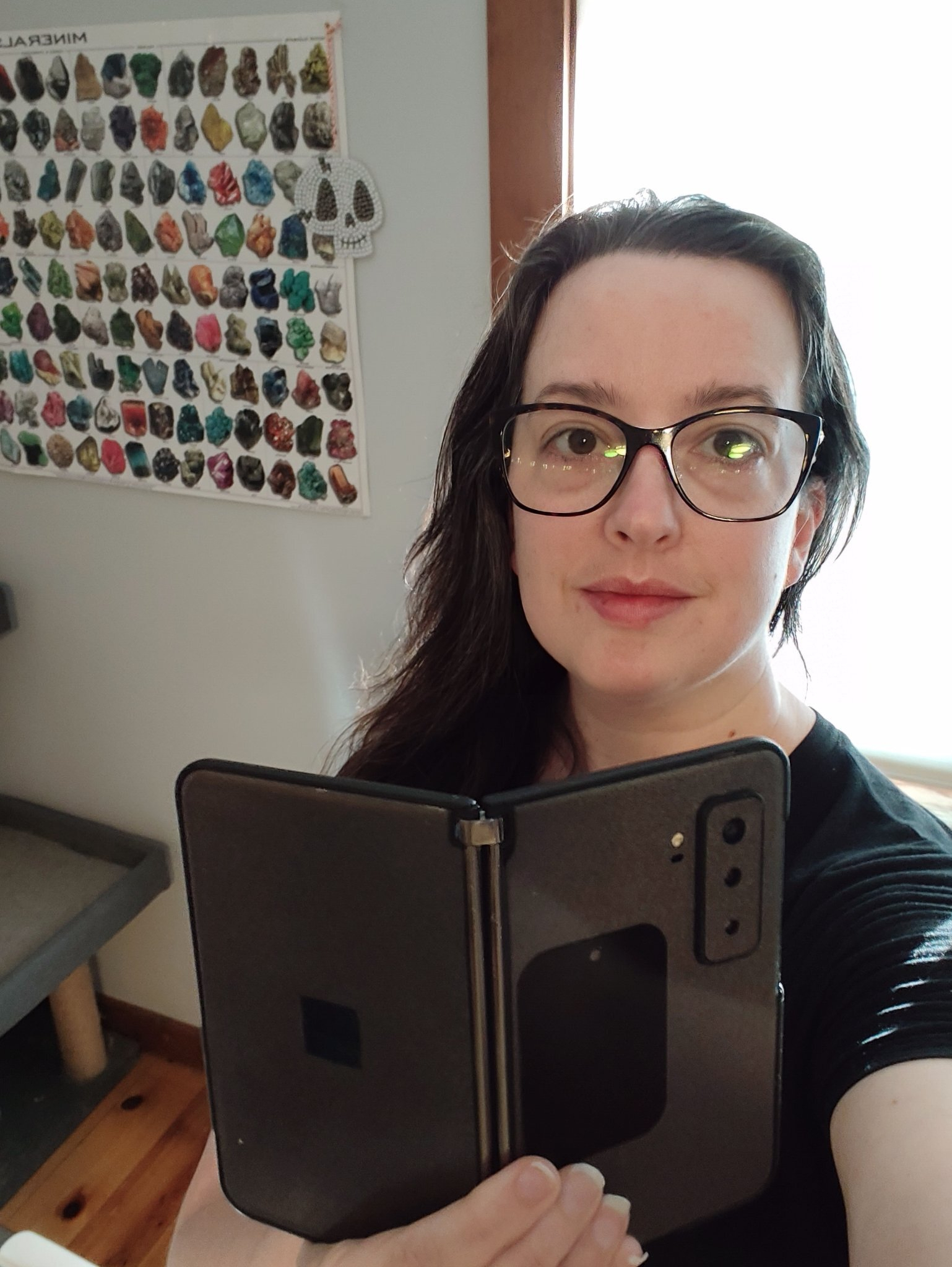 Me holding a surface duo 2
