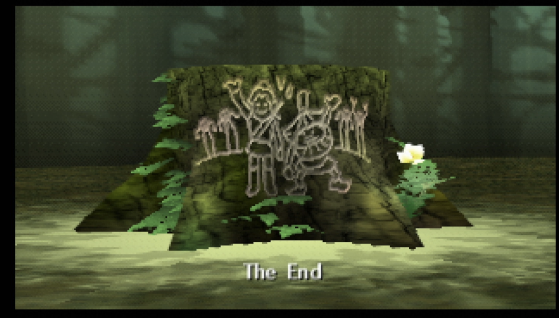 End screen of Majora's Mask