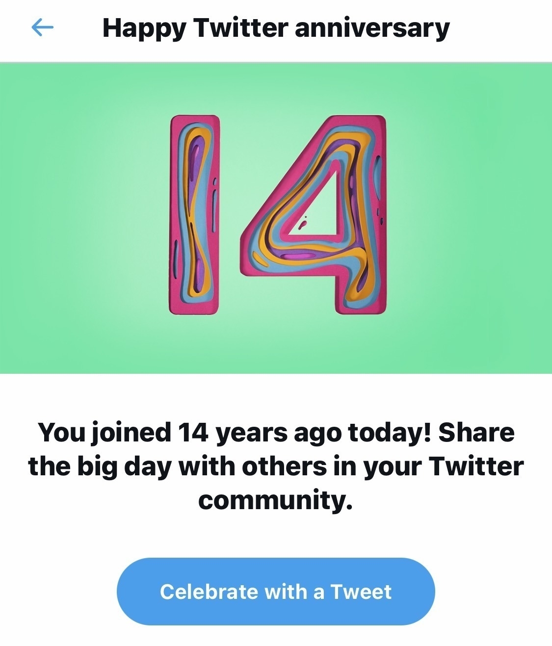 Twitter 14th Anniversary Jamie Thingelstad