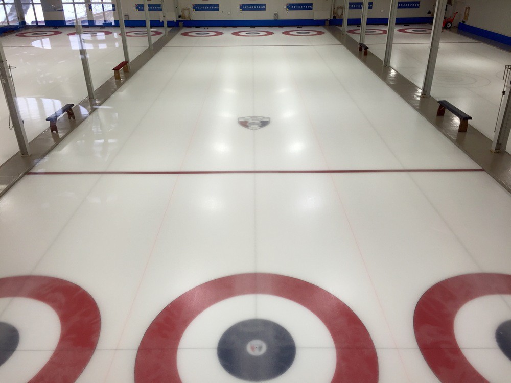 St. Paul Curling Club sheets fromabove