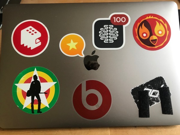 The stickers on my MacBook