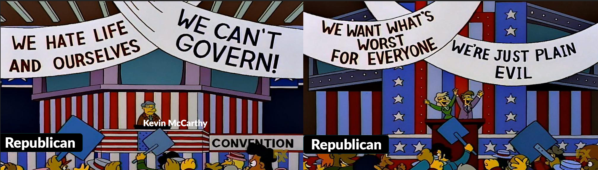 Simpsons Party Convention Meme