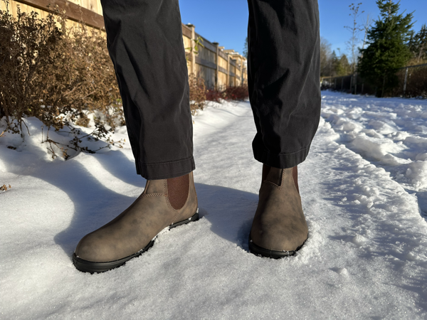 They've been really great on the snow and surprisingly grippy on ice as well. Still, take caution.