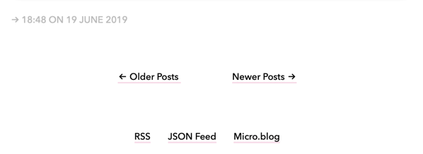 The Pagination links have been separated by CSS.  