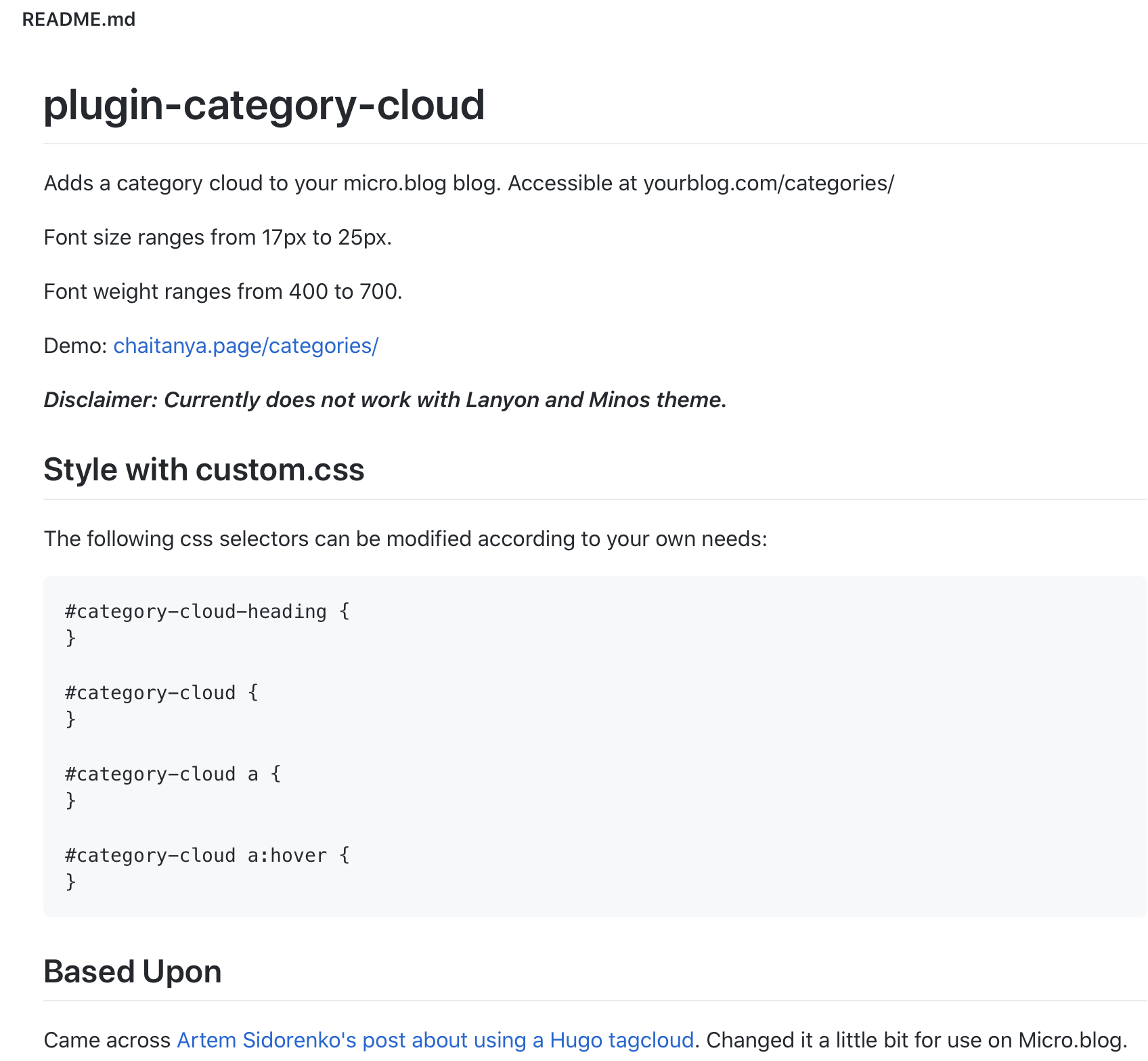 More info on the Category cloud plug-in. 