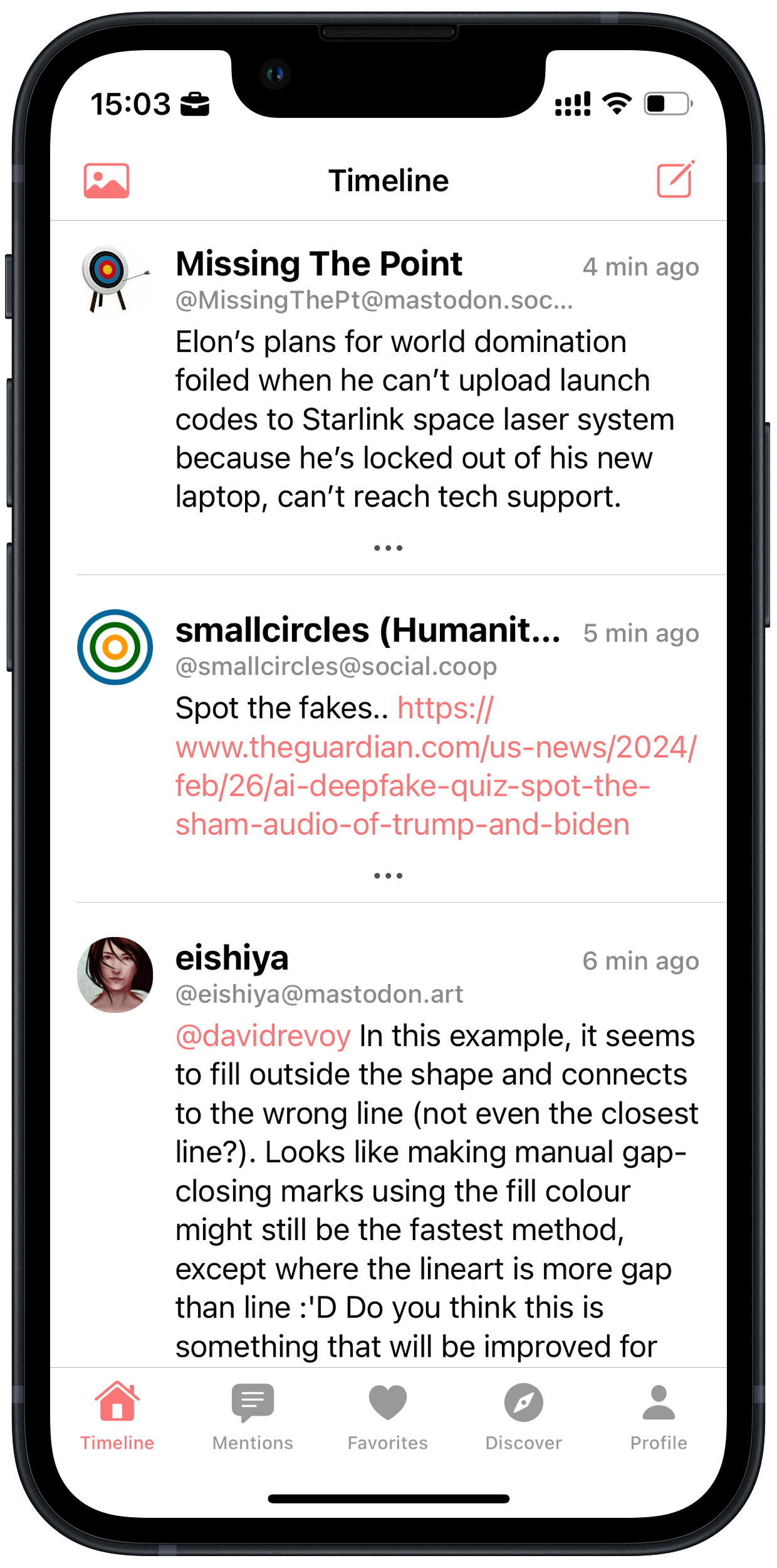 iOS screenshot of Icro.