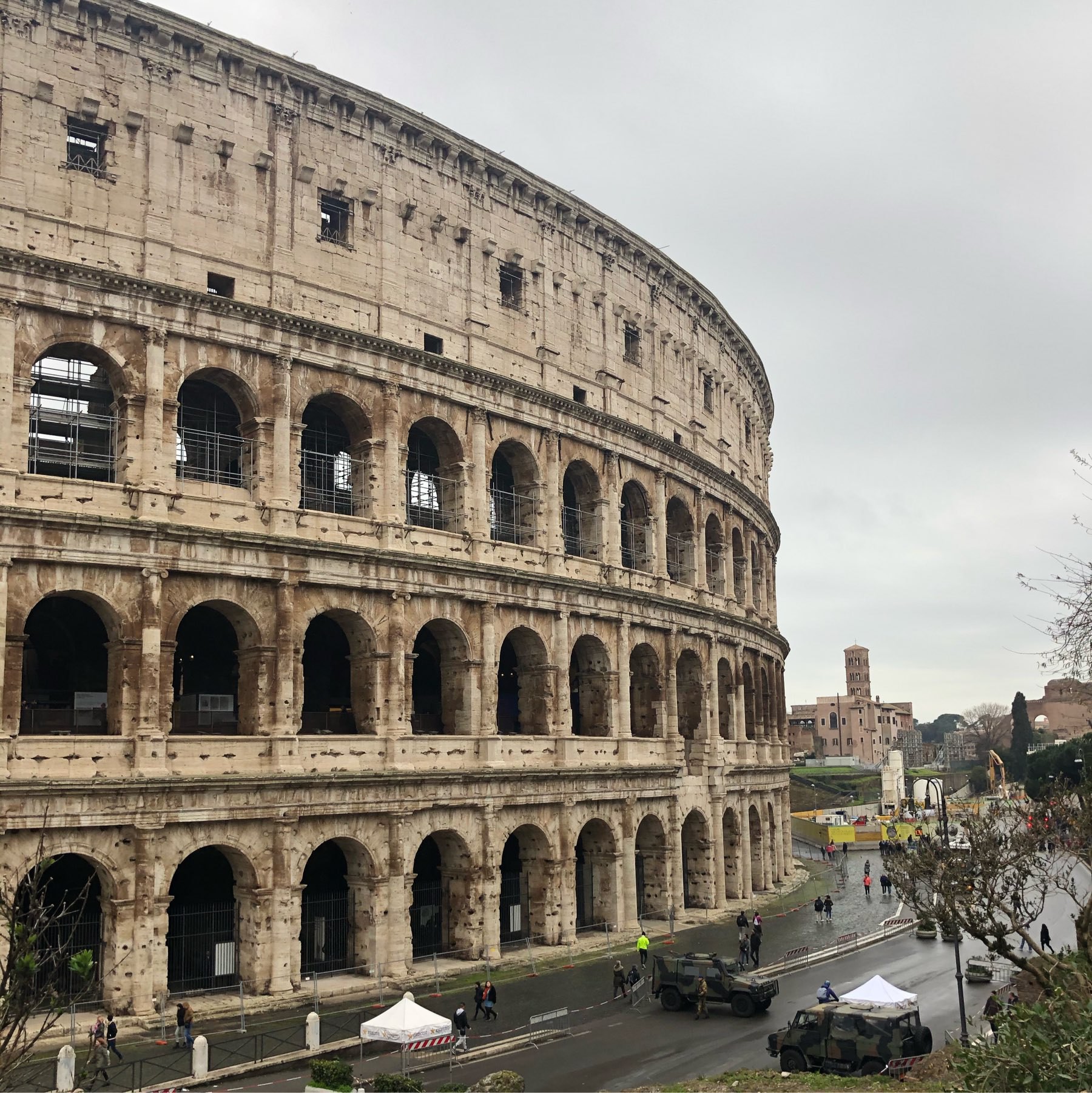 Side picture of the Coliseum 