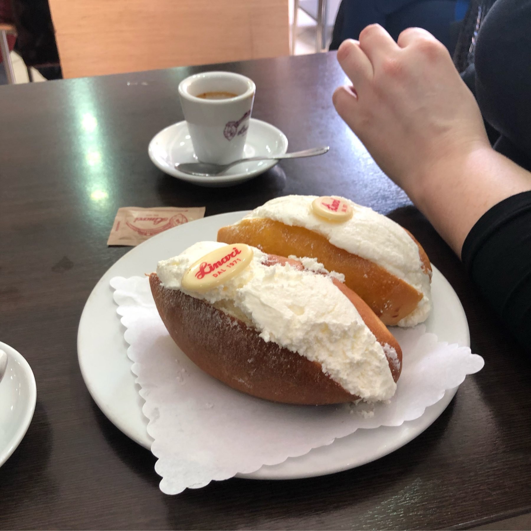 Nice cake pastry with cream