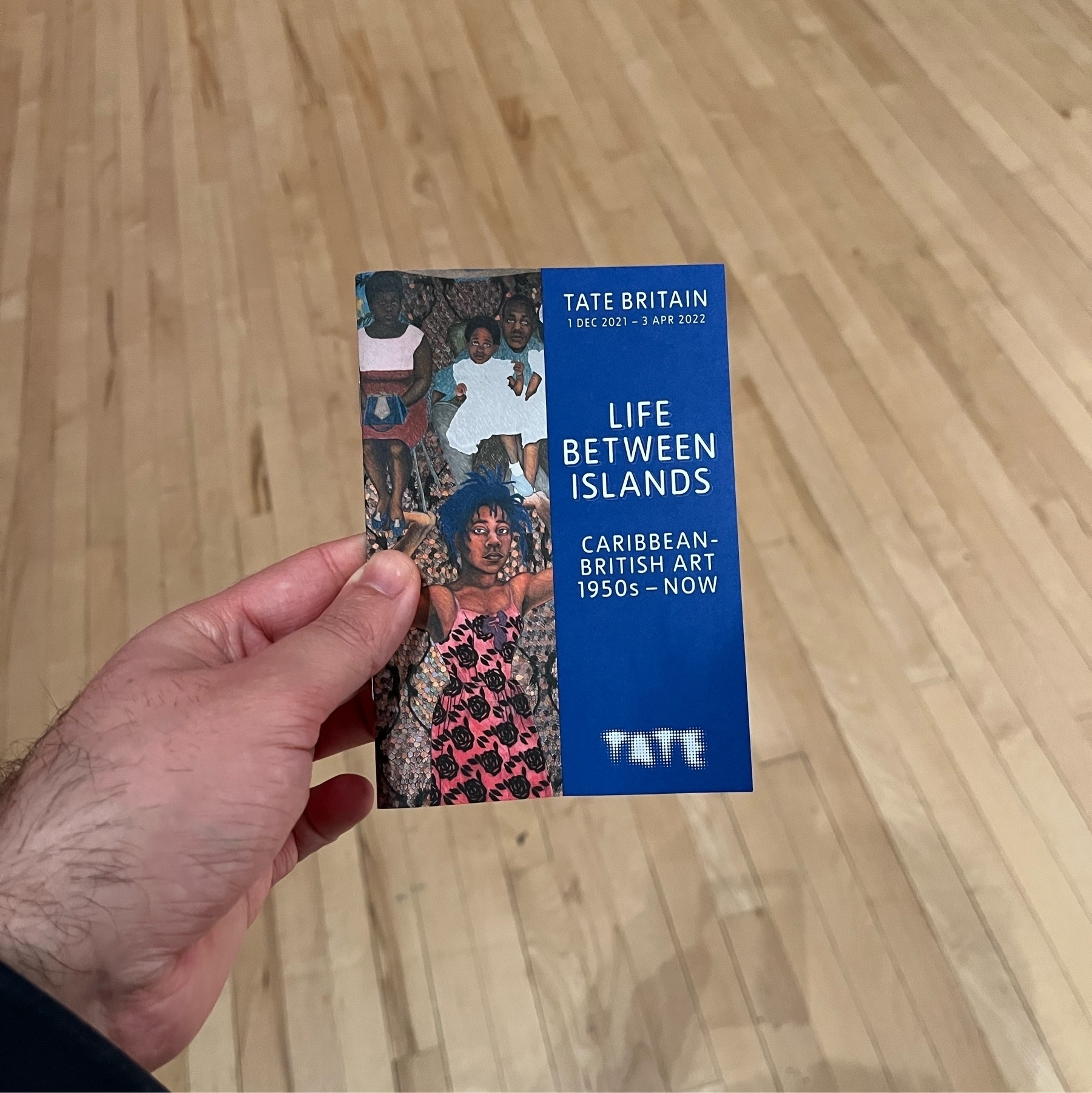 little book with information about the exhibition