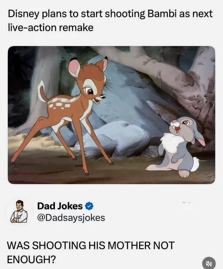 Disney plans to start shooting Bambi as next.
