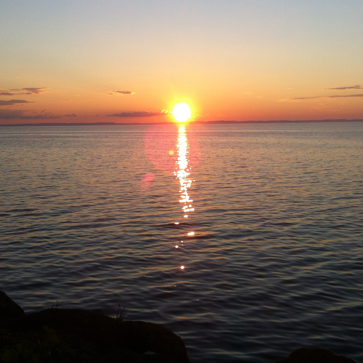A gorgeous sunset over Lake Superior.