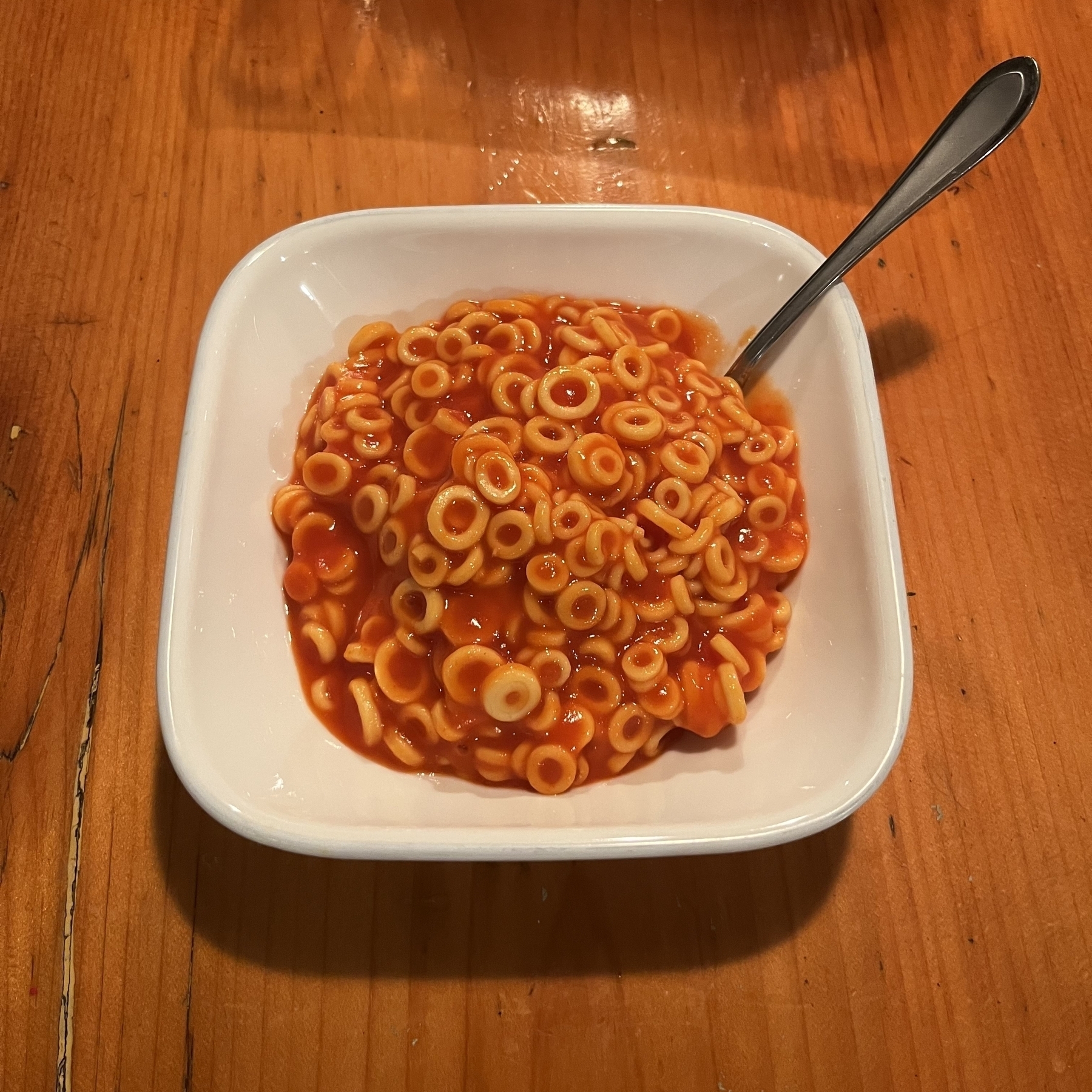 Bowl of spaghettios