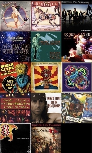 Album covers from Refreshments and Roger Clyne and the Peacemakers